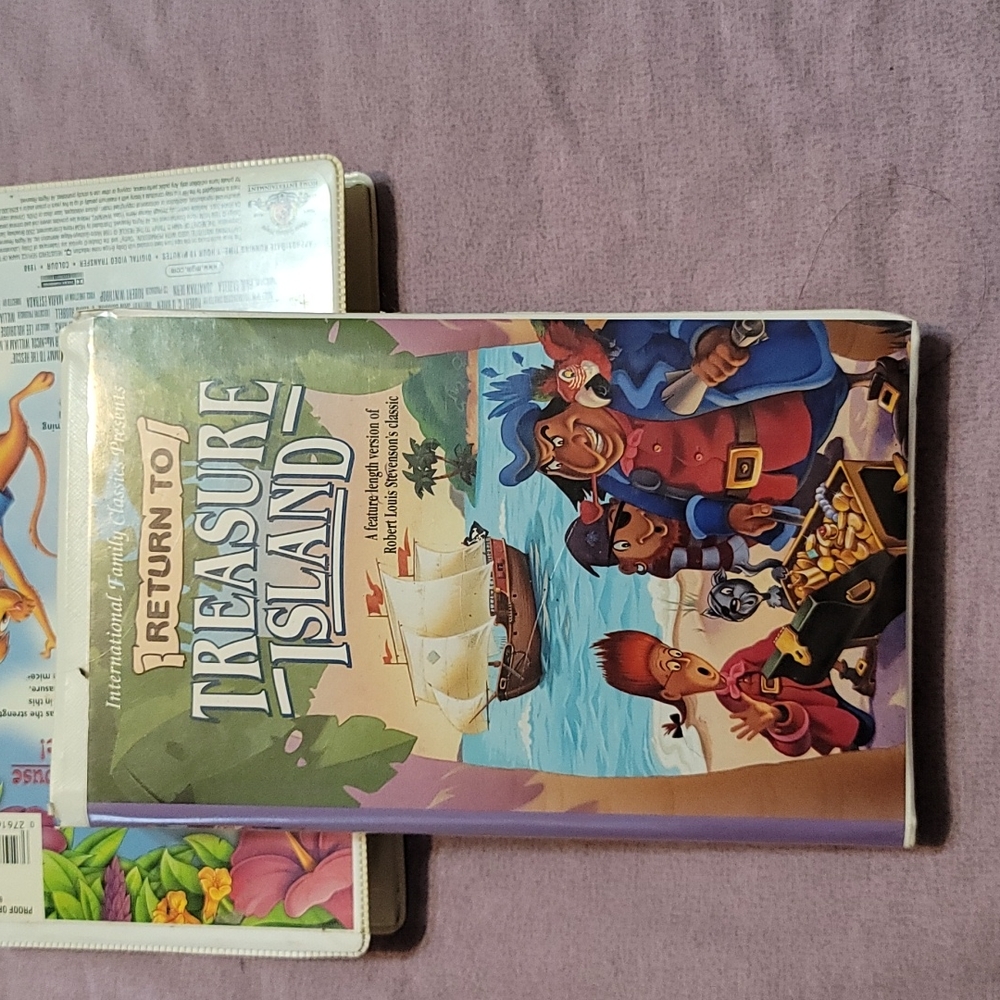 VHS Tape Return to Treasure Island Movie